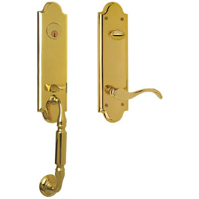 Brass Handle with Plate
